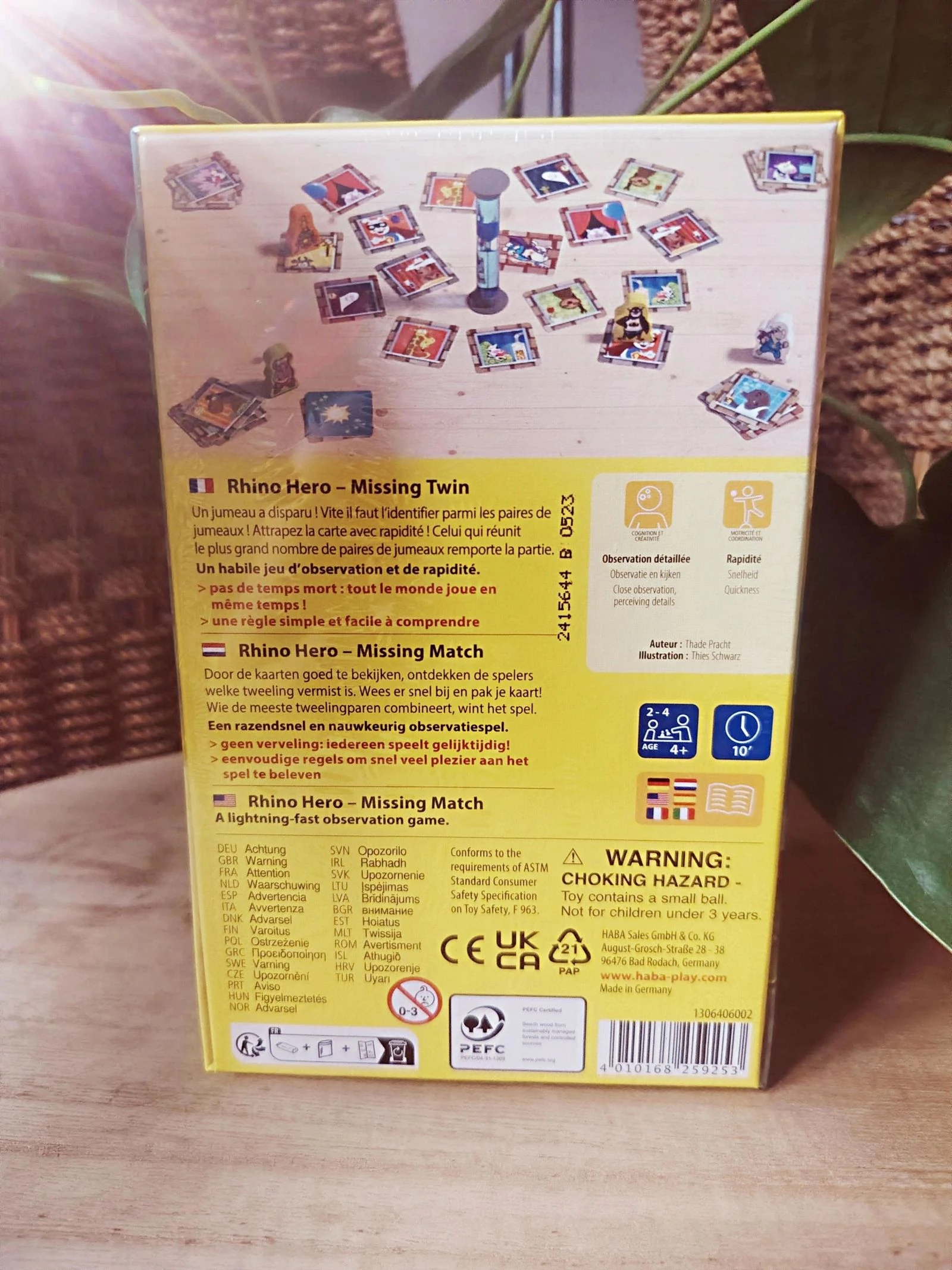 Jeux de société Rhino Hero Haba  – photo 3